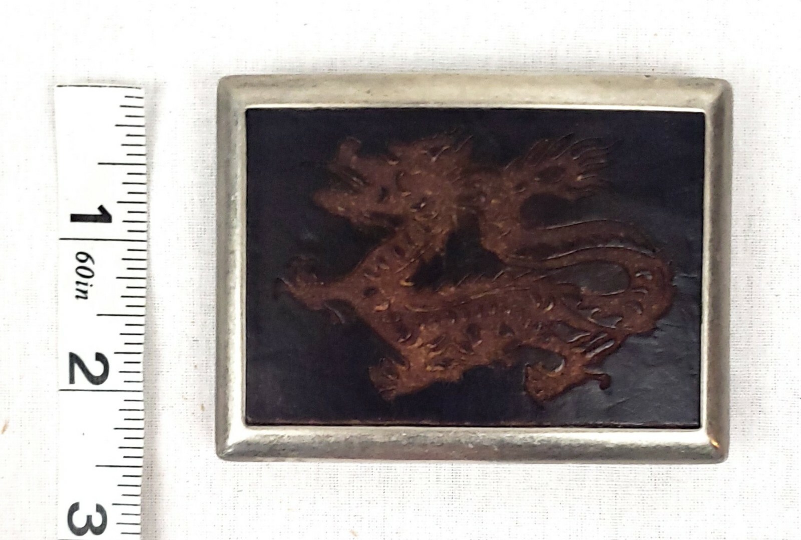 Black and Red DRAGON Knights Square Belt Buckle GOT Steel/Metal