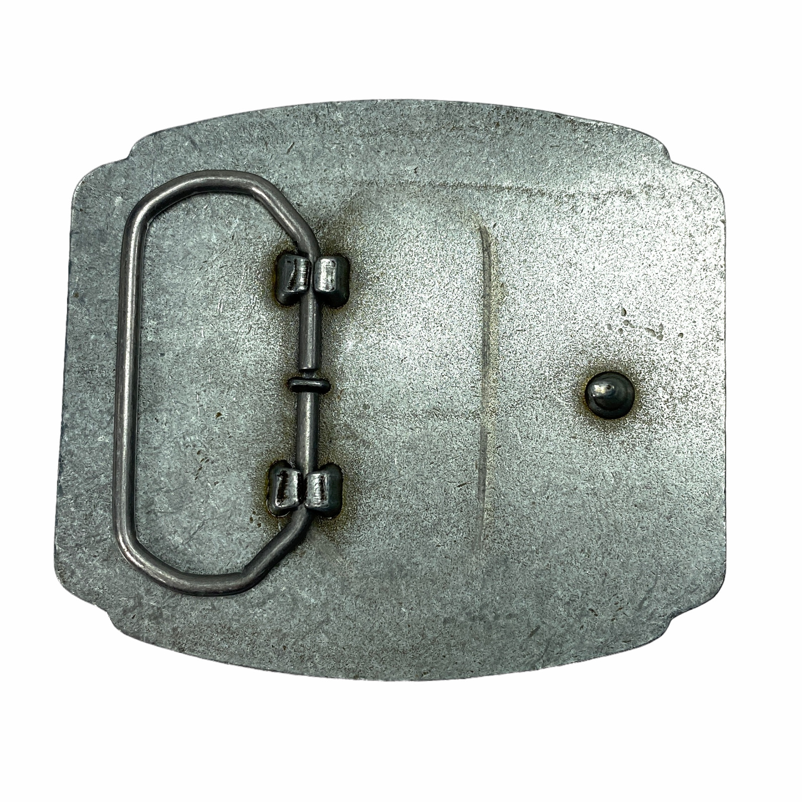 Jim Beam Bourbon Pewter Gray Metal Square Belt Buckle 3&Prime; X 2.75&Prime; – NEW
