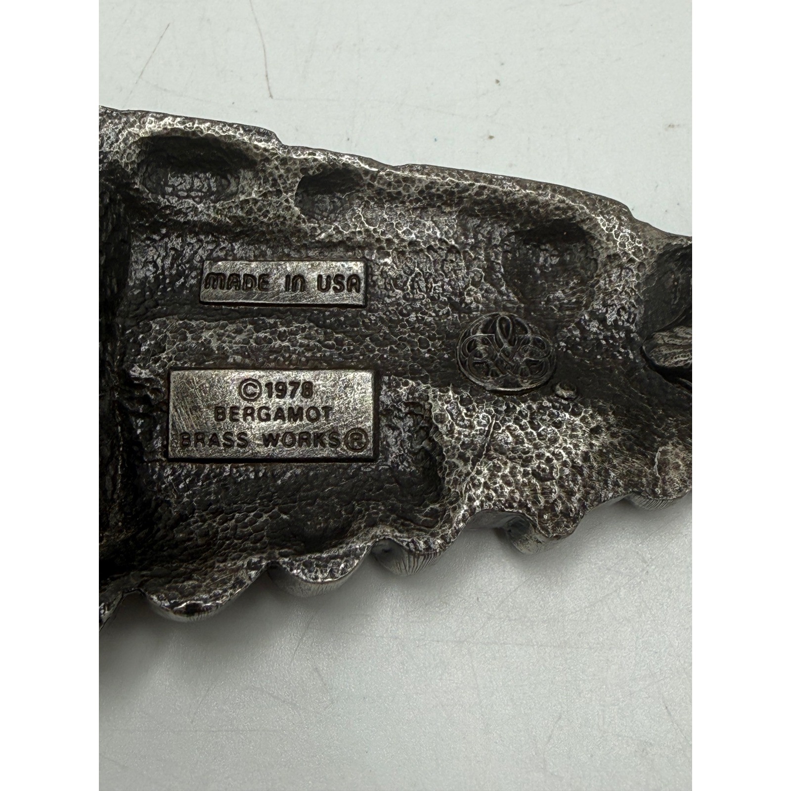 Vintage 1978 Bergamot Brass Works Steam Locomotive Train Belt Buckle 1002 USA