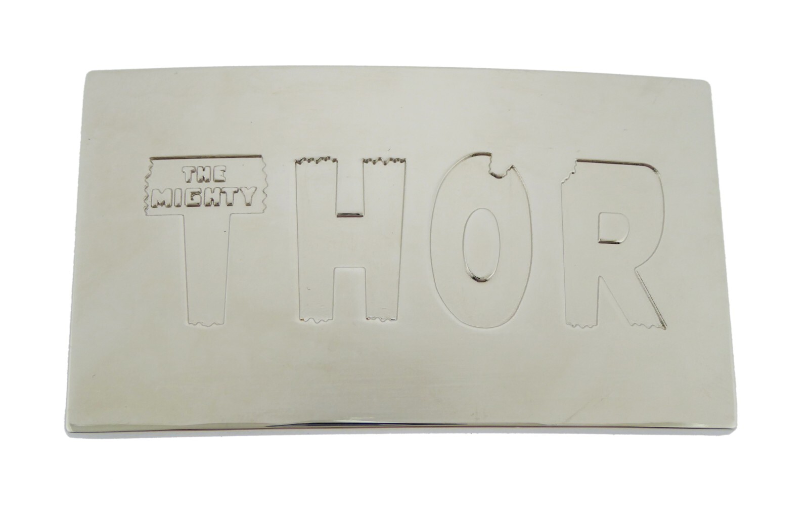 Marvel Comics Thor&rsquo;s Hammer Logo Silver Blue Metal Belt Buckles Original Western