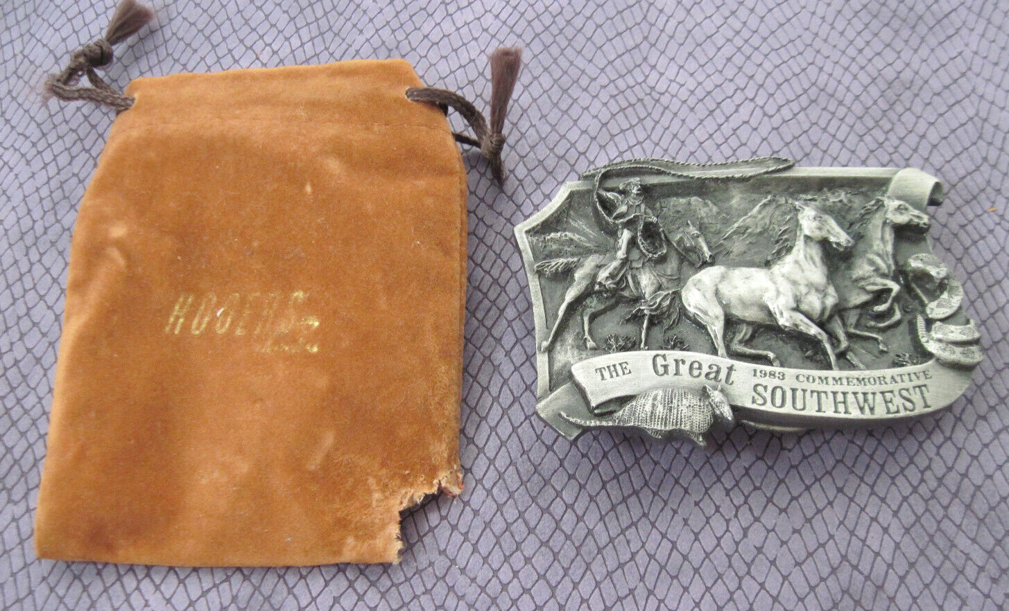 Vintage Arroyo Grande Buckle Co. Lmt&rsquo;d Ed « The Great Southwest » Belt Buckle 1983