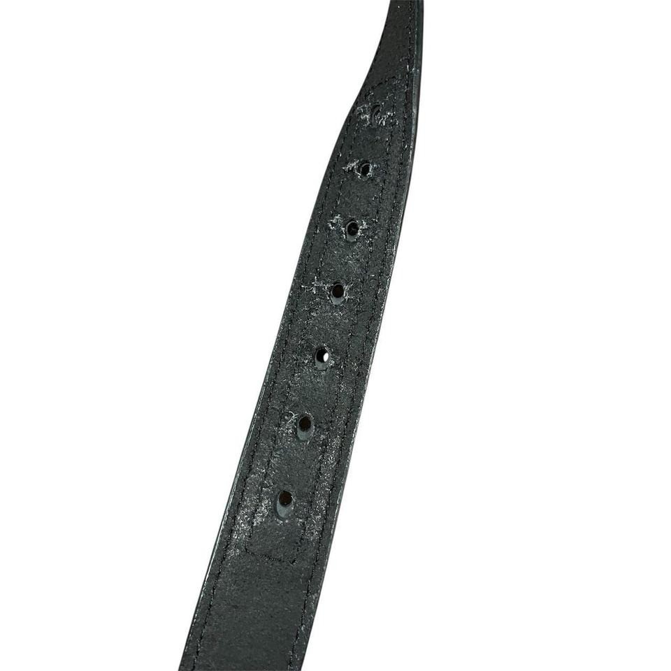 Dickies Black Brown Leather Reversible Size 44 Men&rsquo;s Belt Silver Buckle