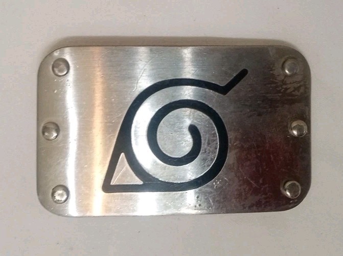 Naruto Uzumaki Belt Chrome buckle 2002 Masashi Kishimoto