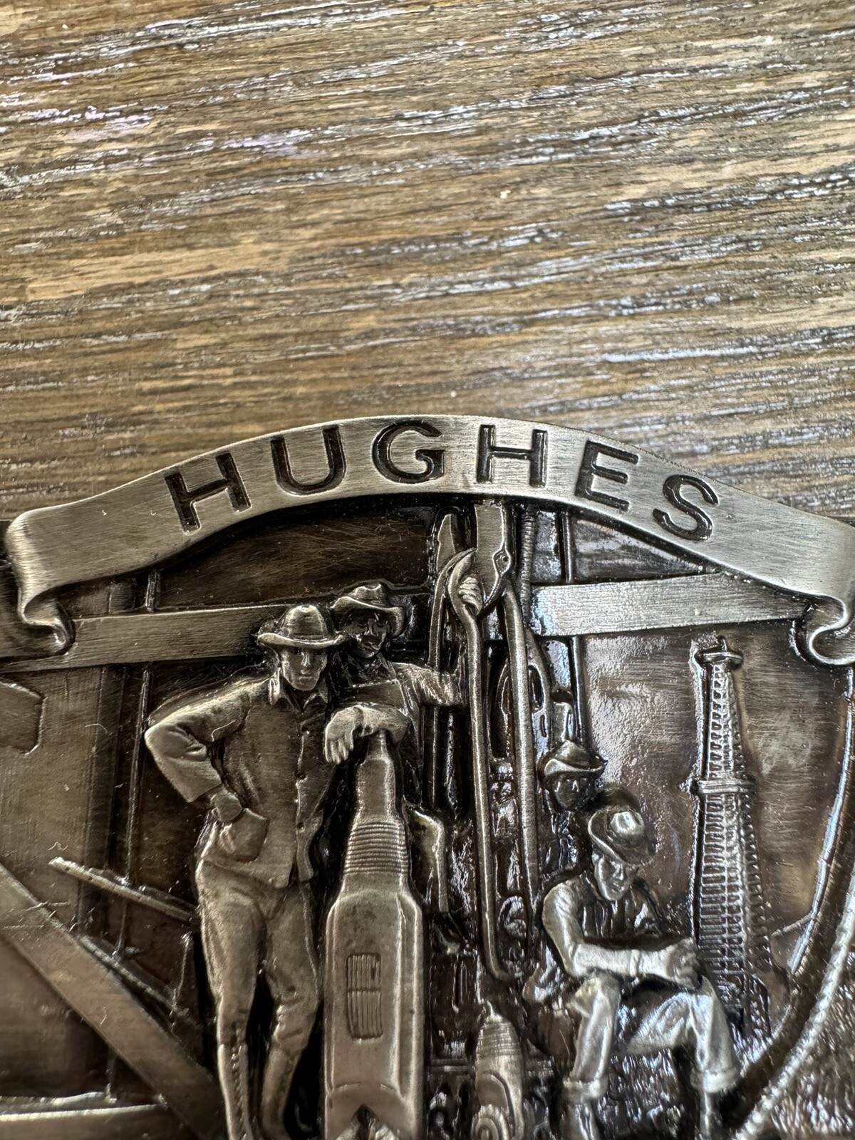 Hughes And Totco Vintage Oil Field Drilling Belt Buckles *MINT CONDITION*