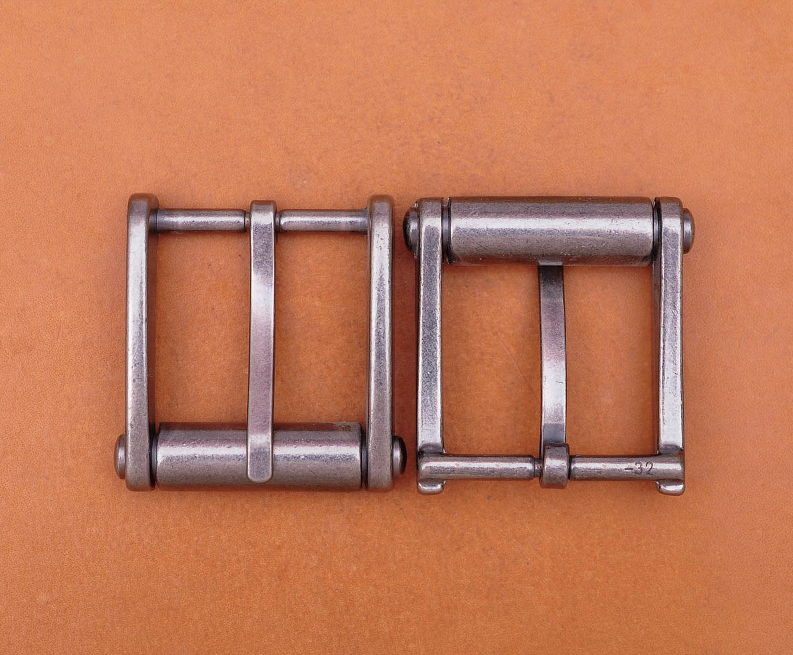 Novelty Mens Retro Single Prong Pin Metal Belt Buckle 32mm Silver Color