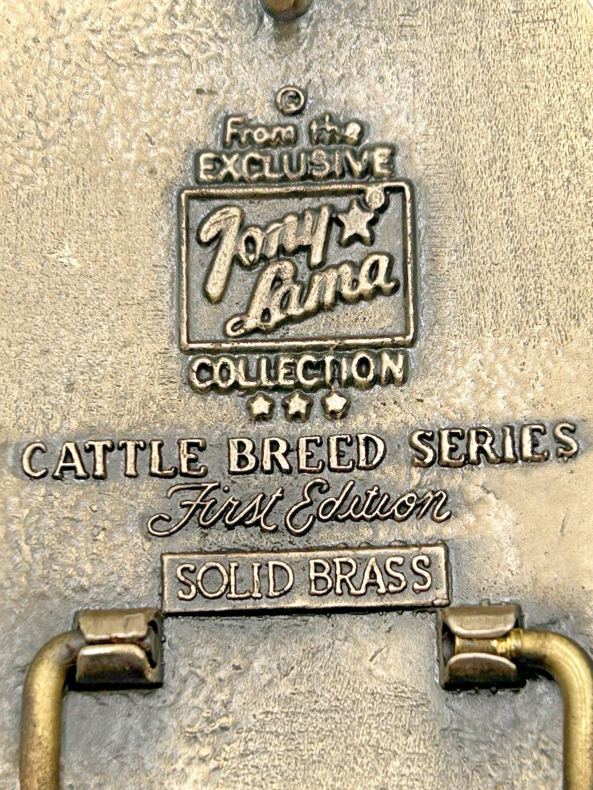 TONY LAMA Simmental Bull Cow Sire Belt Buckle Cattle Breed Series FIRST Edition