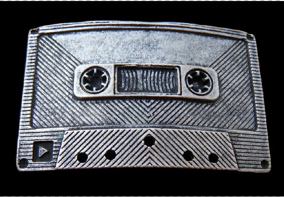 Belt Buckles Retro Music Tape Deck Recorder Cassette Rock Boucle de Ceinture