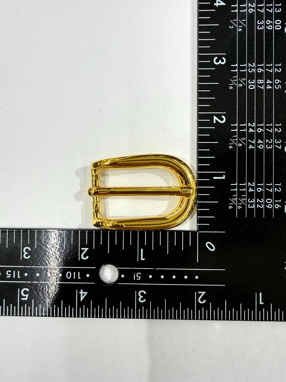 Solid Brass Gold Belt Buckle Made in Italy Fits 0.79&Prime; Belt Strap