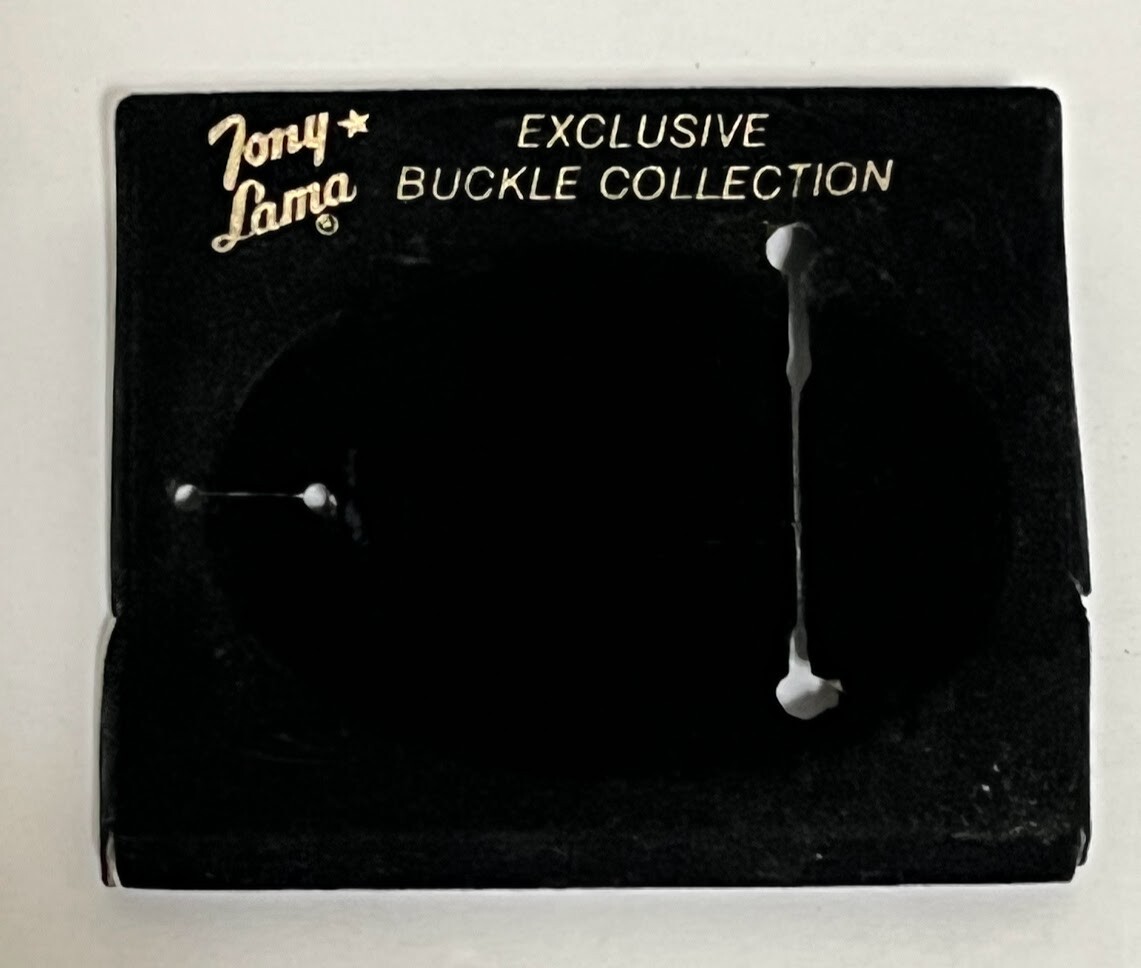 Tony Lama Brass Belt Buckle Maine Anjou Cattle Breed Series 1st Edition NOS