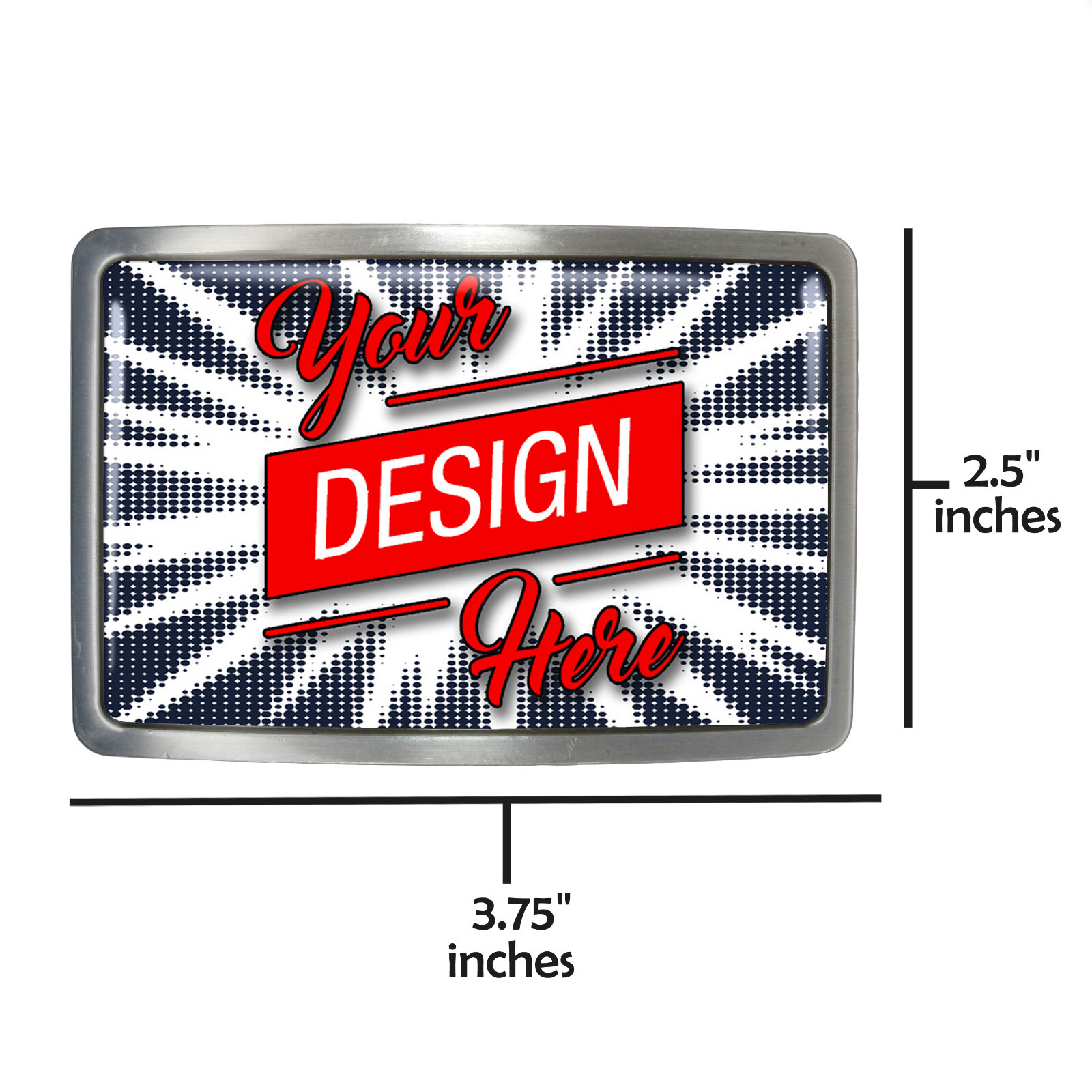 Custom Belt Buckle – Personalized Image Design Handmade Rectangle Belt Buckle