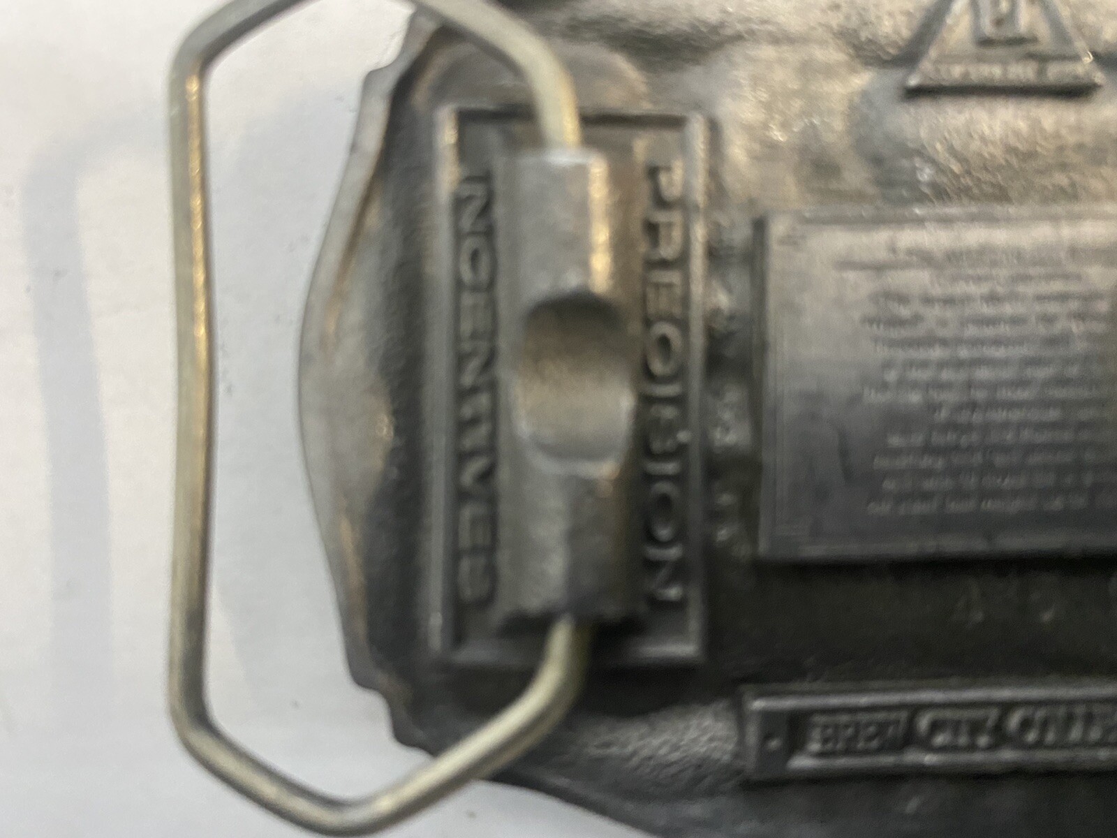 Belt Buckle Vintage Elk Relief Brew City Collectibles Pewter Made In USA