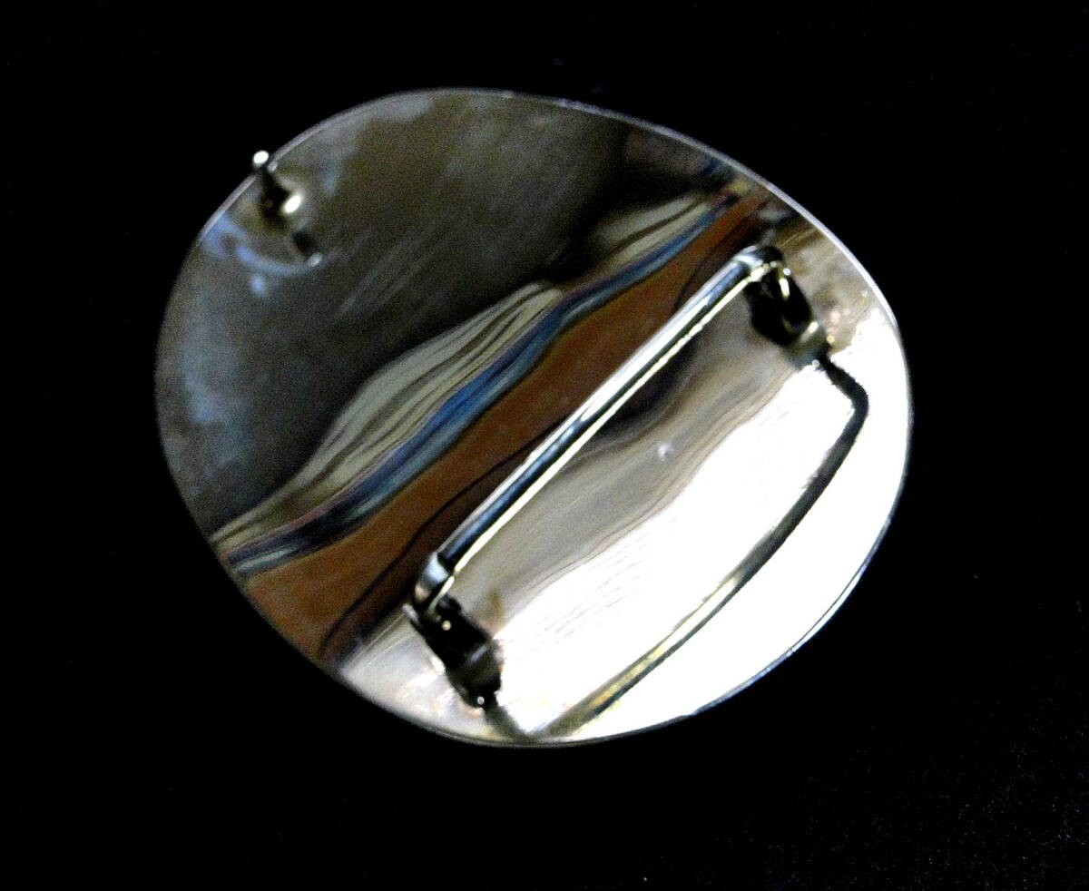 90&rsquo;s Vintage Texas End of the Trail Native German Silver Brass Belt Buckle