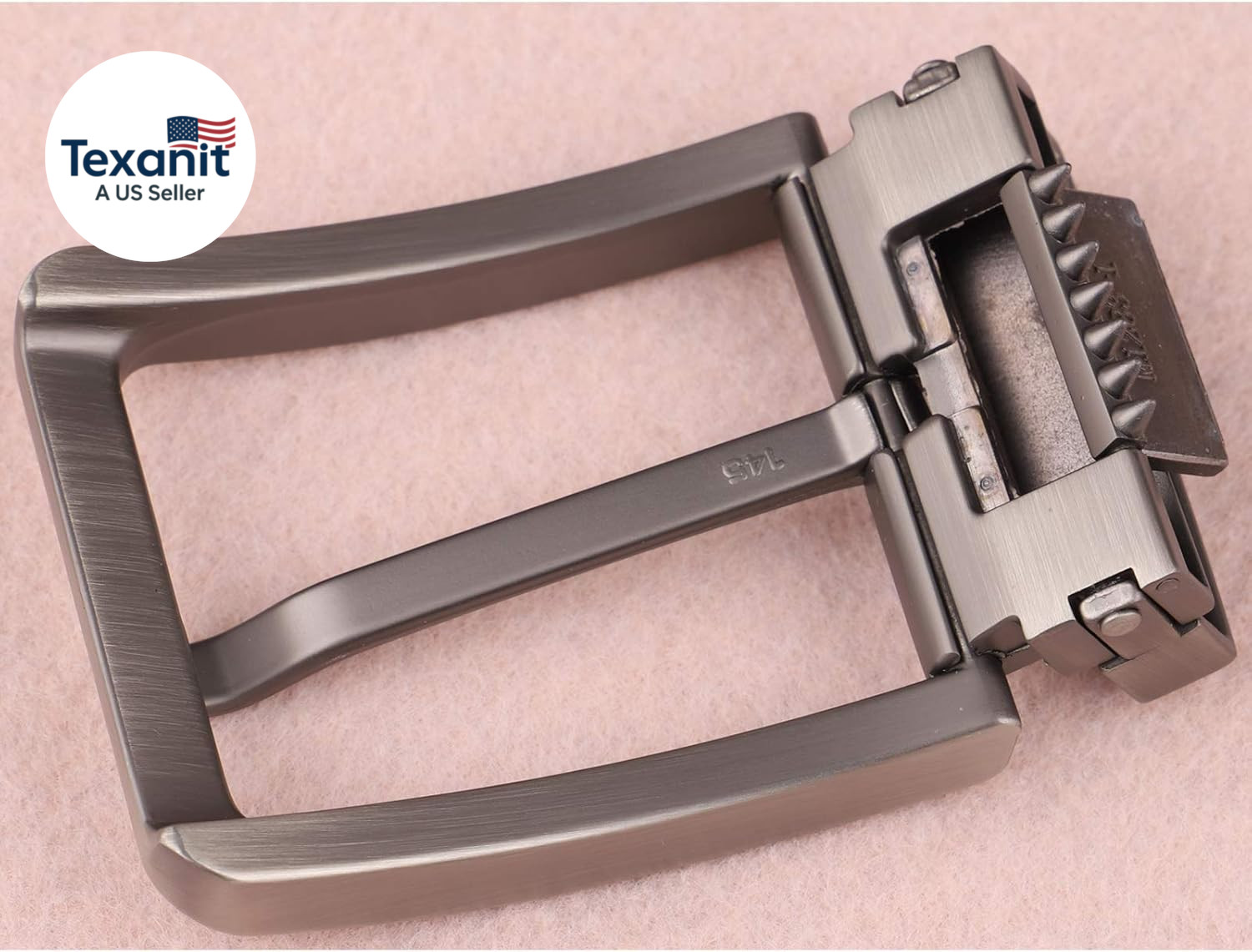 1.5 Inches (38-40 Mm) Belt Buckle Single Prong Square Replacement Buckle for Men