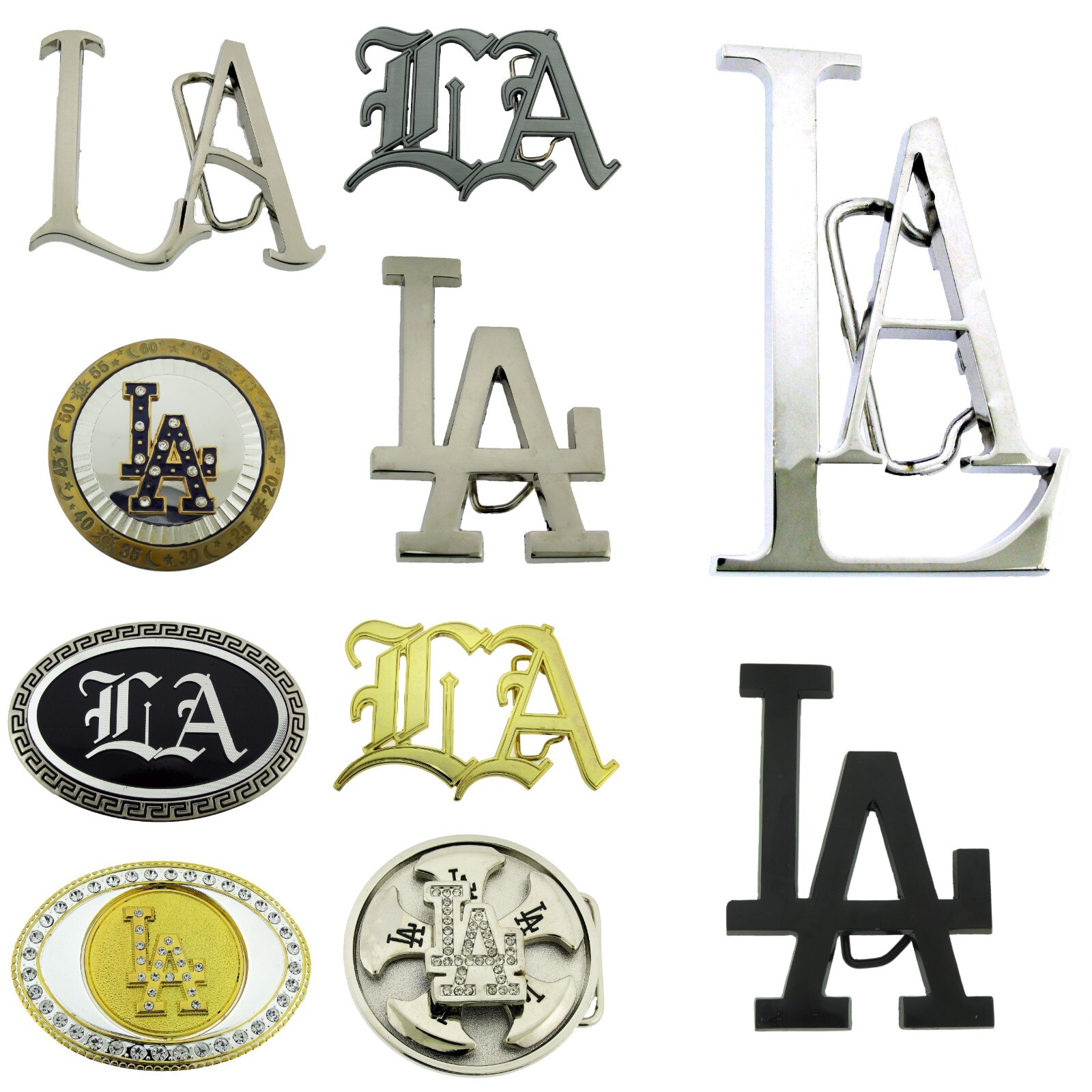 Los Angeles CA Dodgers MLB Team City Metal Belt Buckle New western rodeo Cowboy