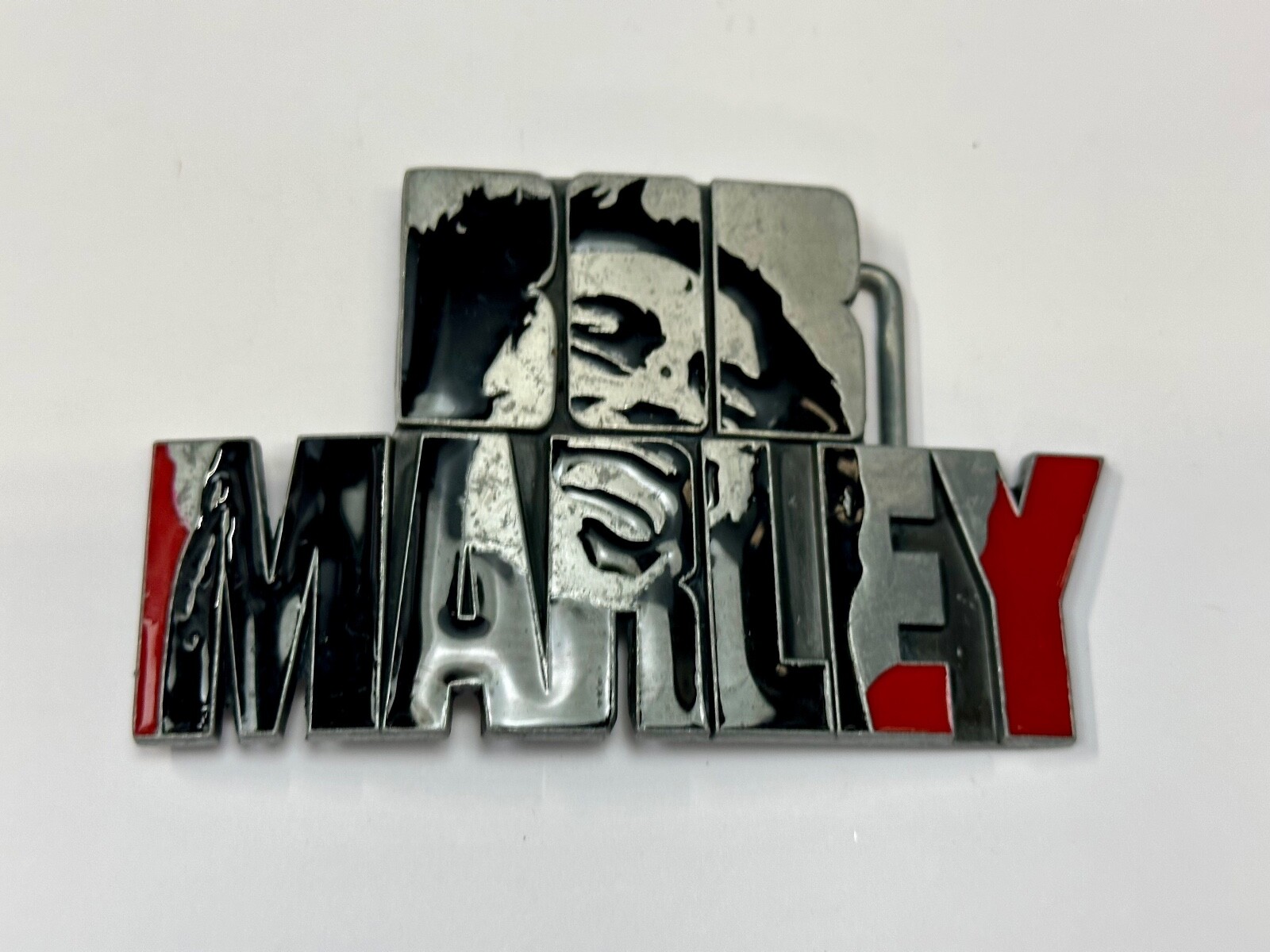 BOB MARLEY Block Letters Jamaica Reggae Beautiful Music Art Belt Buckles
