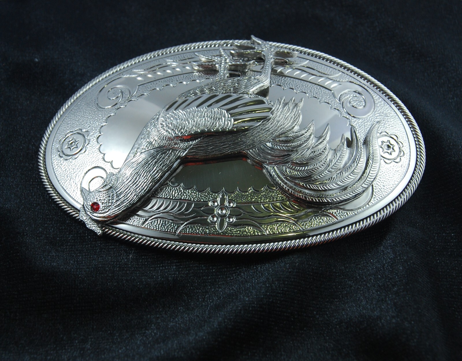 MADE BY ORDER MEN BELT BUCKLE HANDMADE STAINLESS STEEL COCK FIGHTER ROOSTER