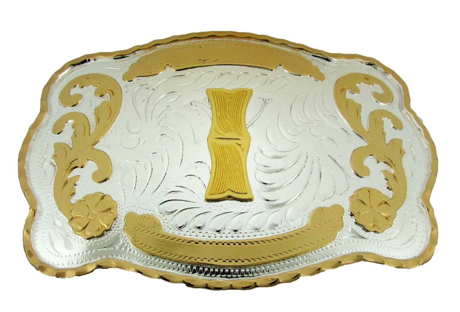 Initial Letter Gold Silver A-Z Belt Buckles Women Farm New Western Cowboy Rodeo