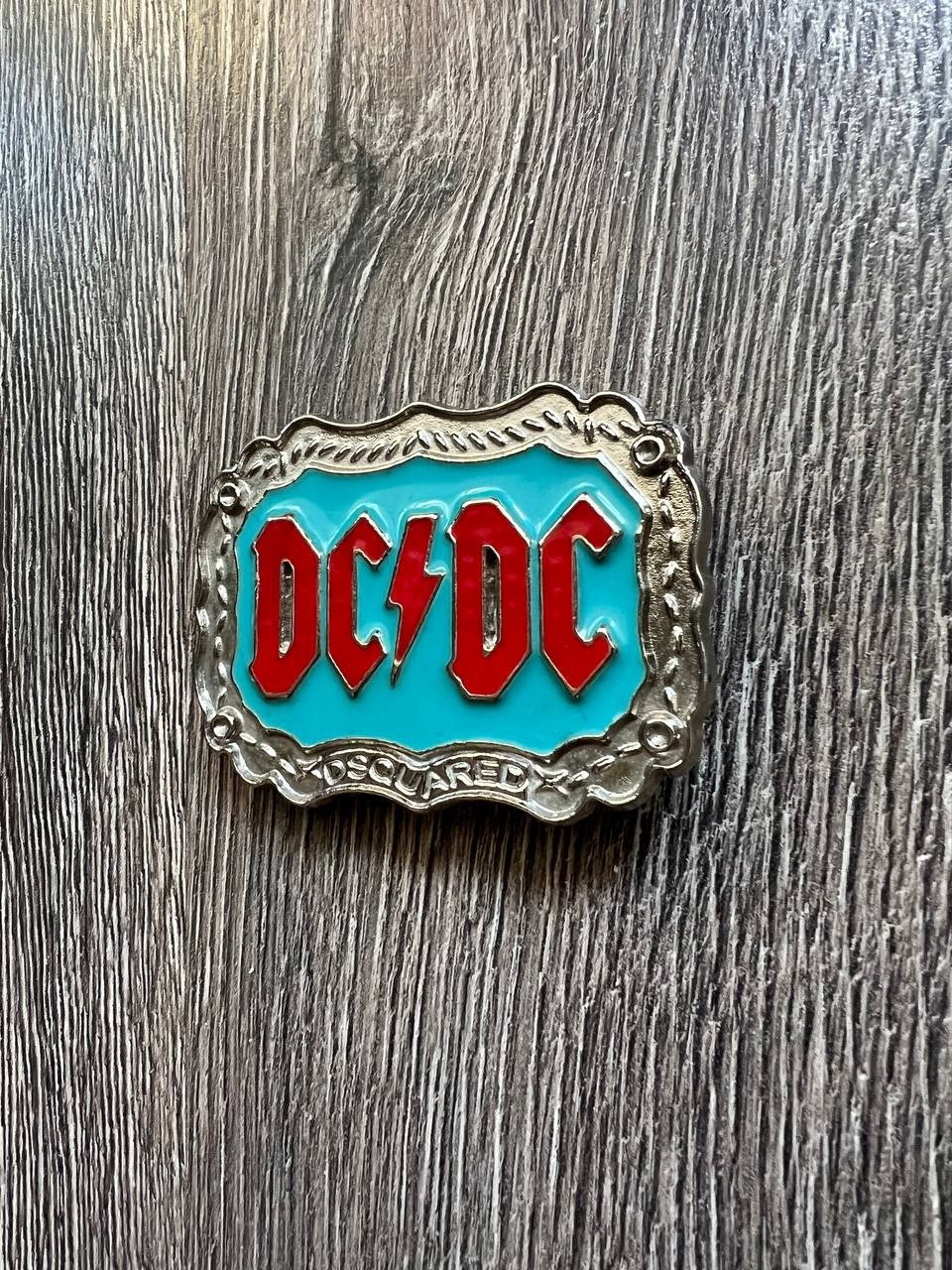 Rare Vintage Dsquared2 DC/DC Belt Buckle Shield Runway Archive Rock Y2K Dsquared