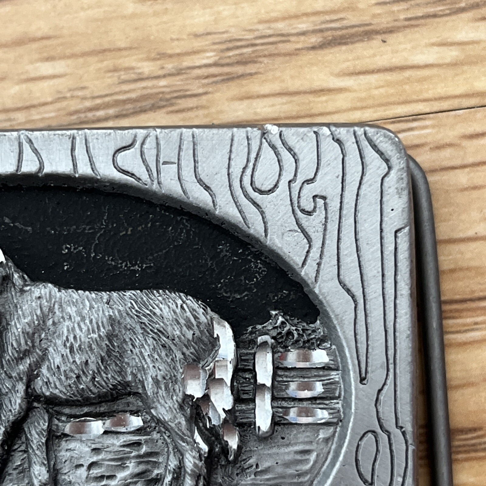 Vintage 1994 Silver Star Colorado Horse Fawn Belt Buckle 5999 Made In USA Pewter