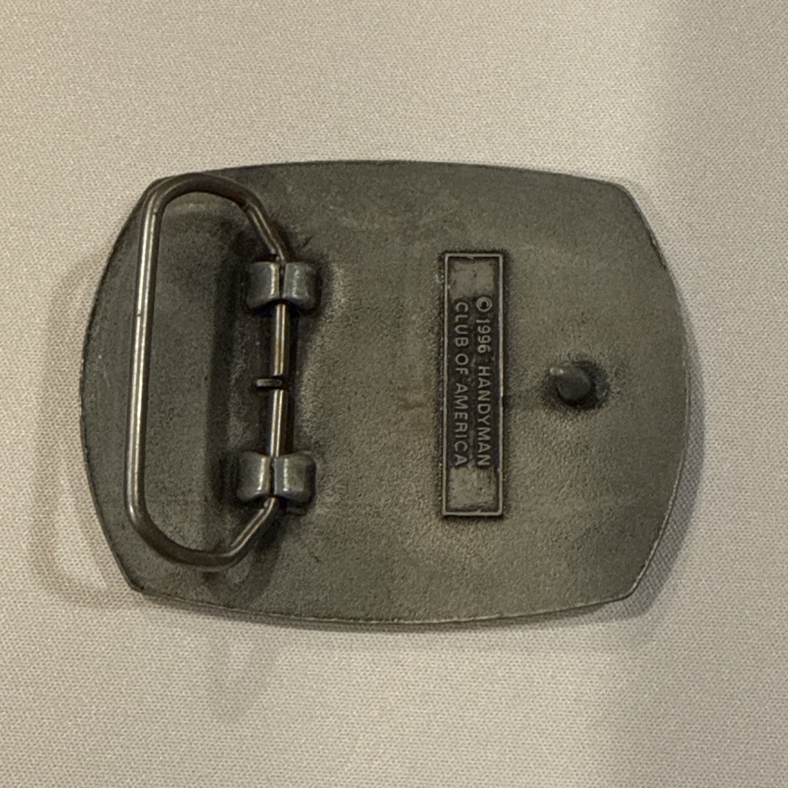 Vintage Belt Buckle Handyman Club Of America Life Member 1996