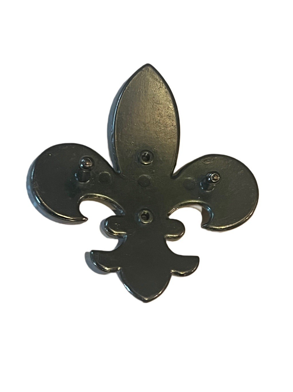 B.B. Simon Fleur De Lis Crystal Belt Buckle Swarovski AB Stones On Copper Buckle