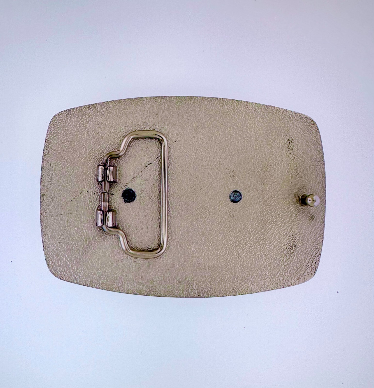 Quebec Drapeau Flag Belt Buckle | American Western Silver Vintage Buckle