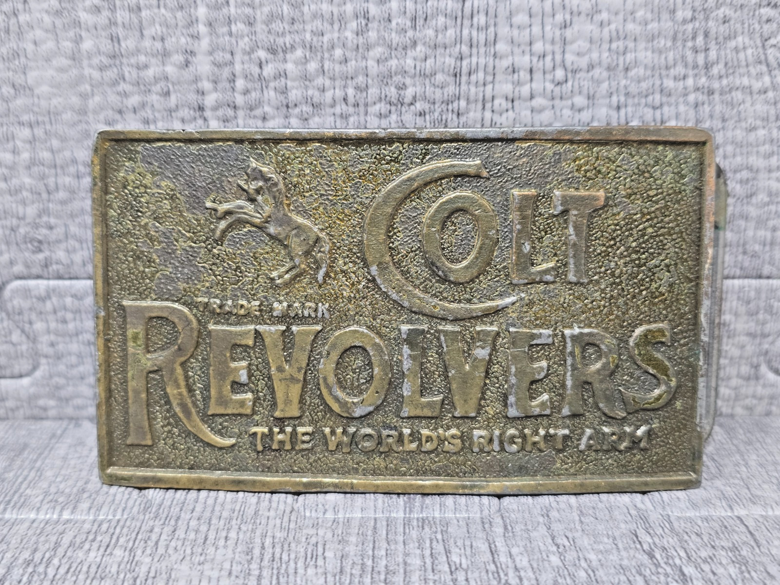 Vintage Estate Colt Revolvers Belt Buckle Good Condition