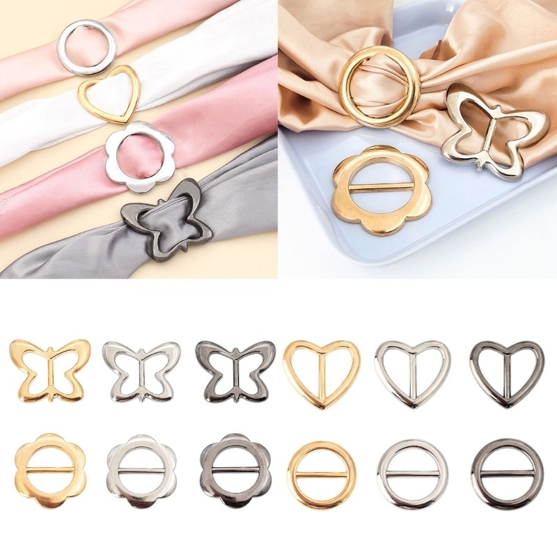 Ladies Scarves Buckle Alloy Metal Multi Color Personality Belt Buckle for DIY
