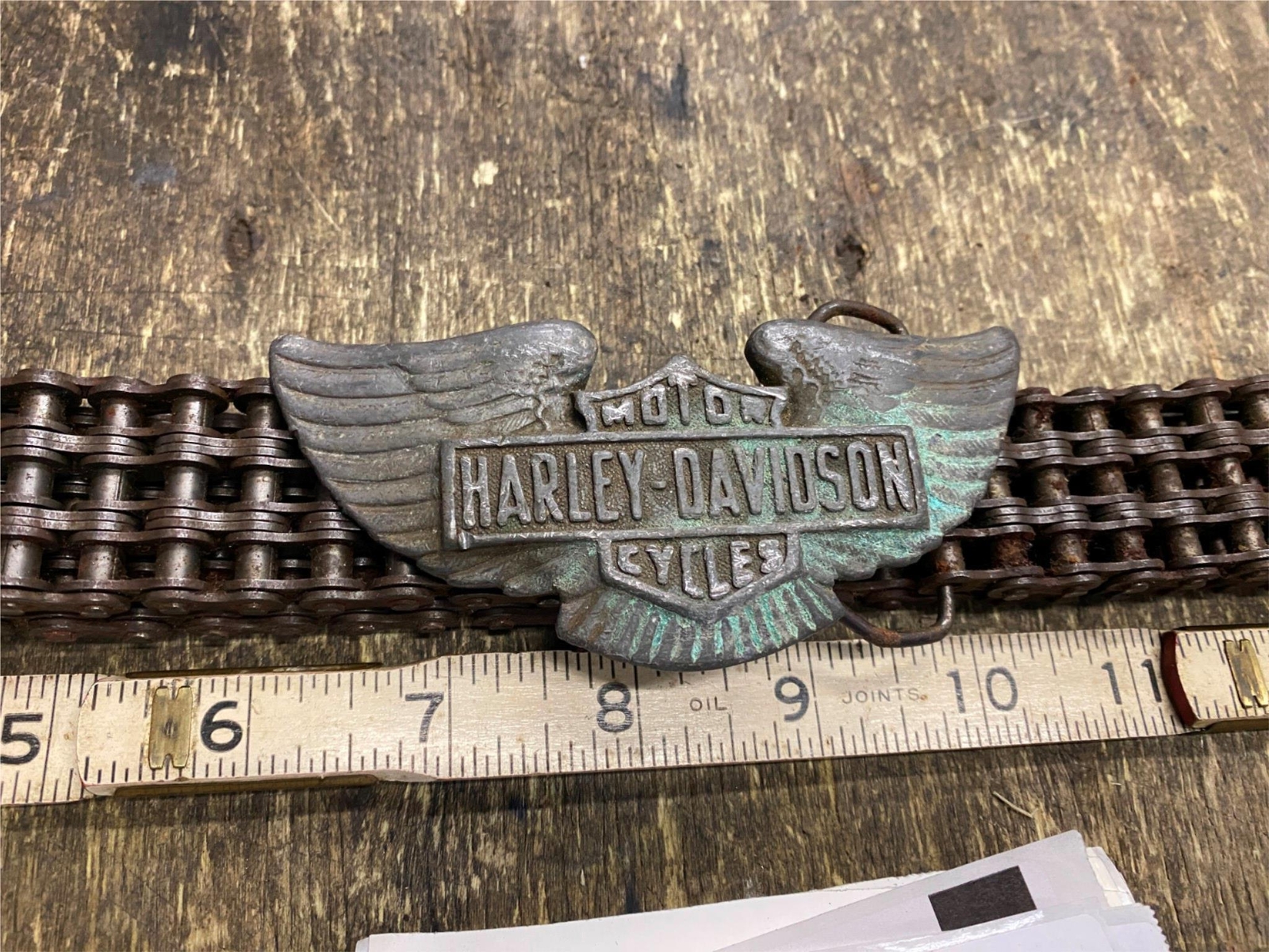 Vtg 60&rsquo;s Primary Chain Belt Harley AMF Shovelhead Panhead Ironhead ERA Acc Cloth