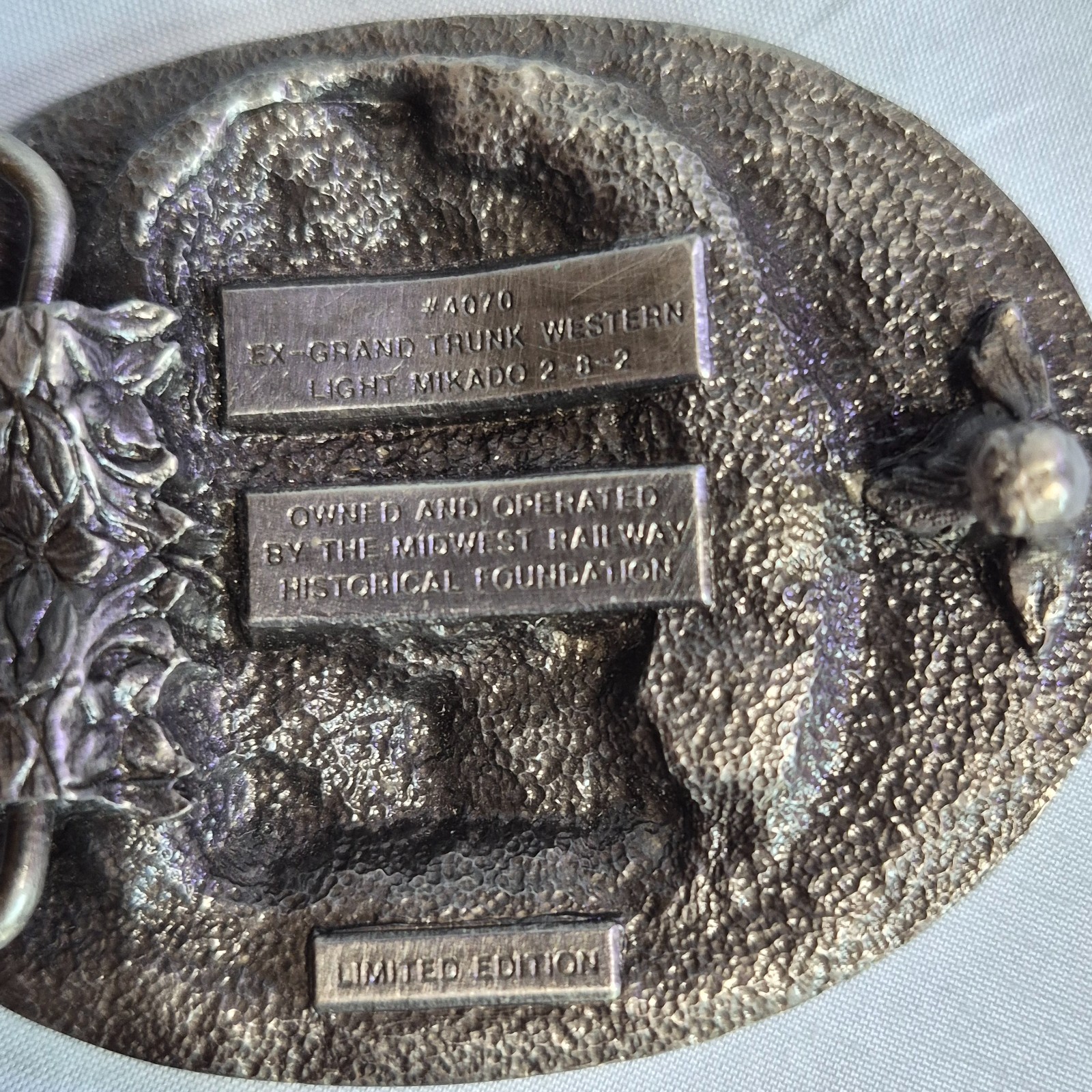 Limited Edition GTW 4070 Steam Locomotive Train Belt Buckle Midwest Railway