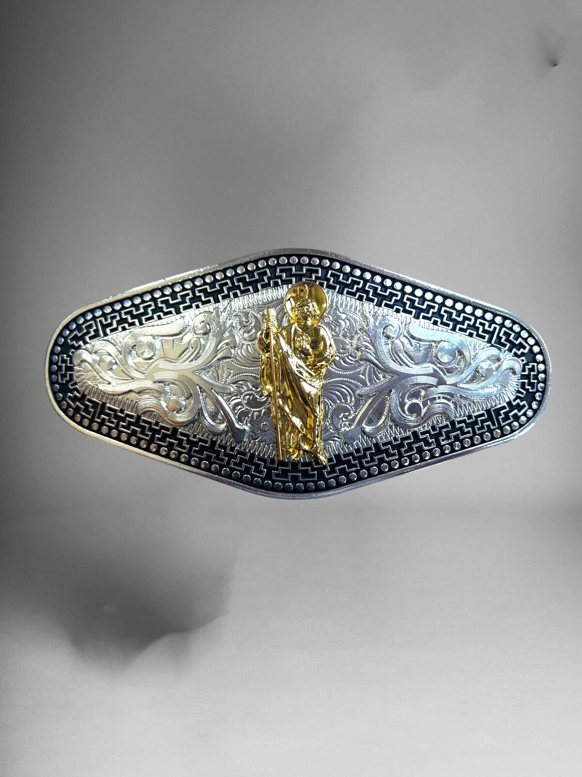 Saint Jude Cowboy Western Rodeo Belt Buckle Hebilla Vaquera Charra San Judas