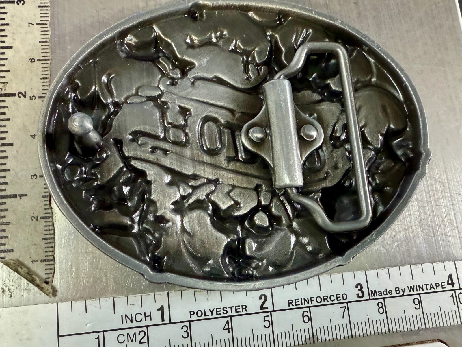 Cowboy Rodeo Calf Roping Bucking Bronco Rancher Enameled New Western Belt Buckle