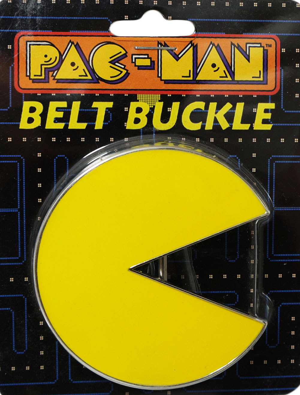 Pac-Man Belt Buckle with Chrome – Arcade Game, Video game series Gift