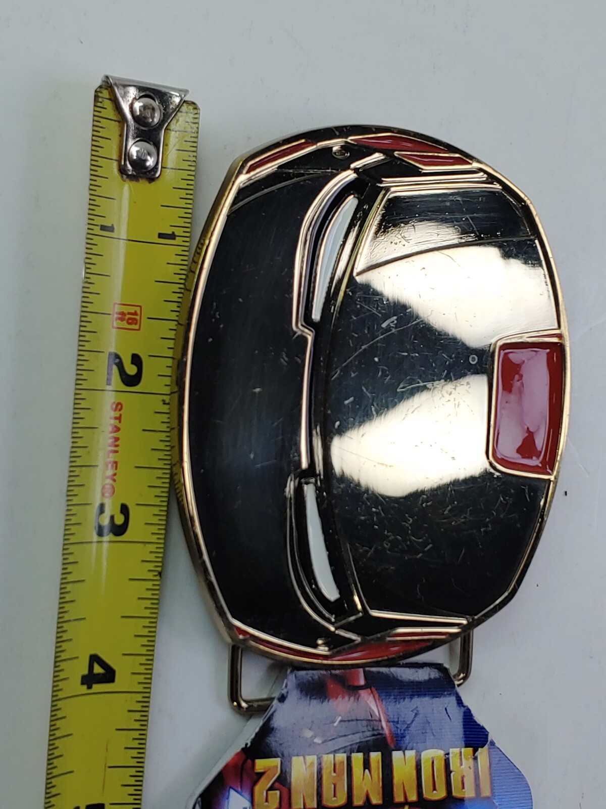 IRON MAN 2 Belt Buckle Full metal HQ NEW cosplay NEW US Seller Shows Scuffs