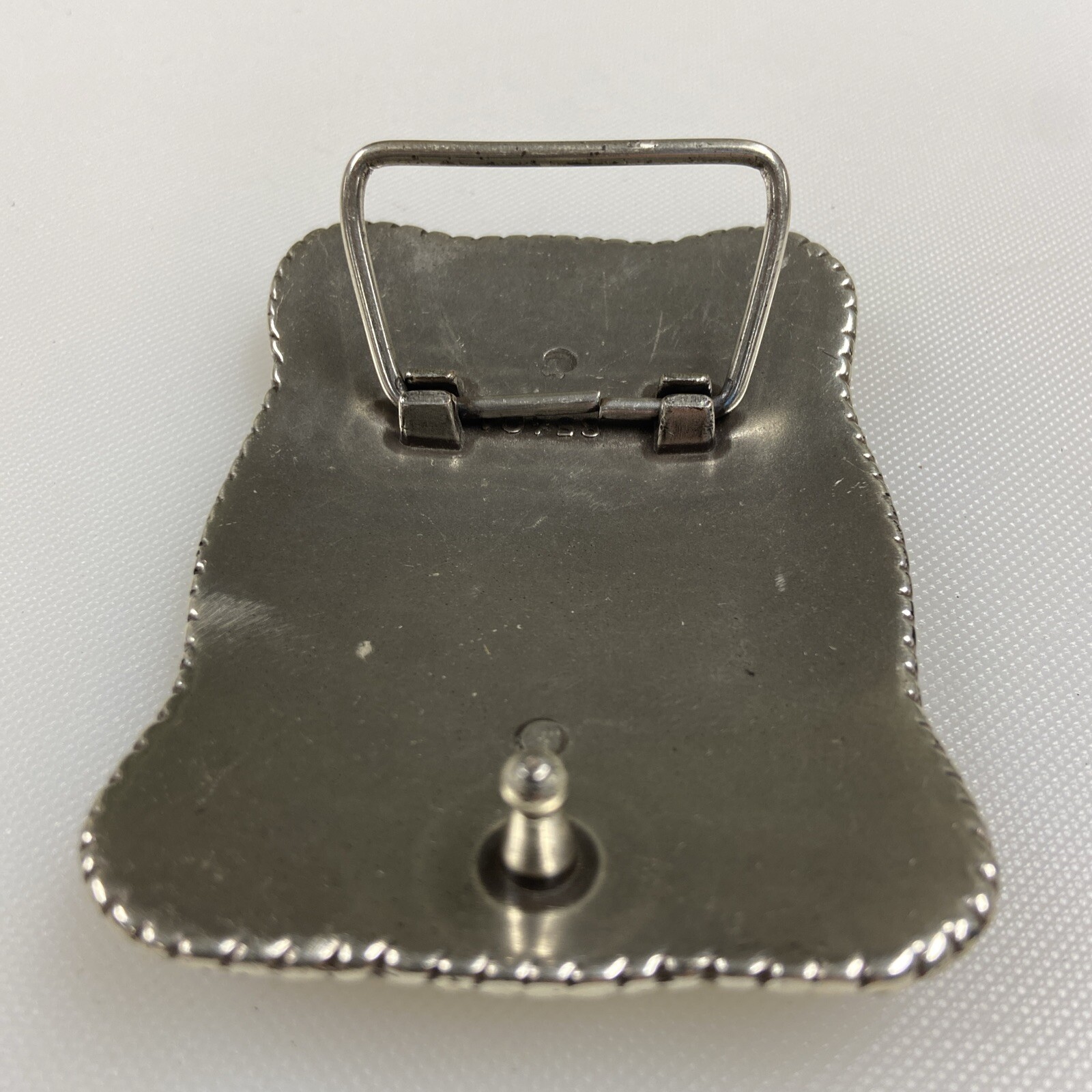 8540A Scalop Edge Longhorn Steer Belt Buckle for 1 1/2&Prime; Belt Max. 3 5/8&Prime;x2 5/8&Prime;
