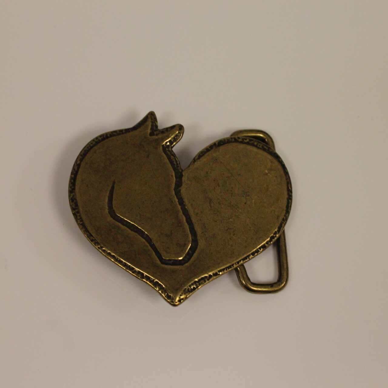 Belt buckle horse head buckle removable buckle belt buckle old brass