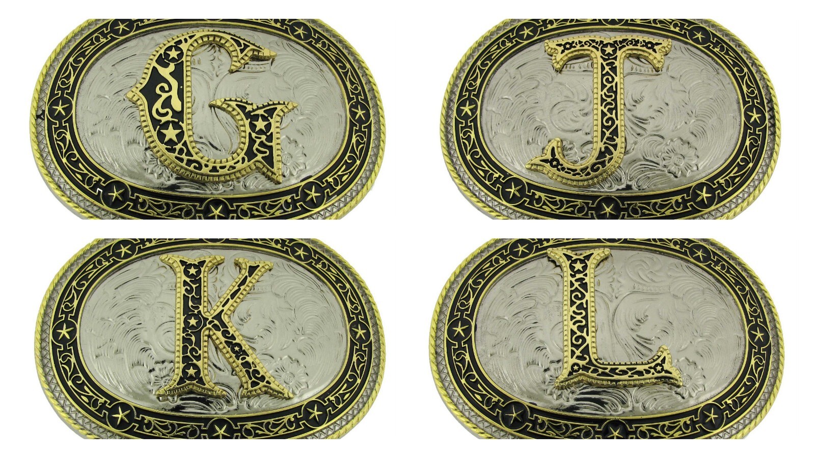 Vintage Styles Initial Letter a z Belt Buckle Western Cowboy Cowgirl rodeo Texas