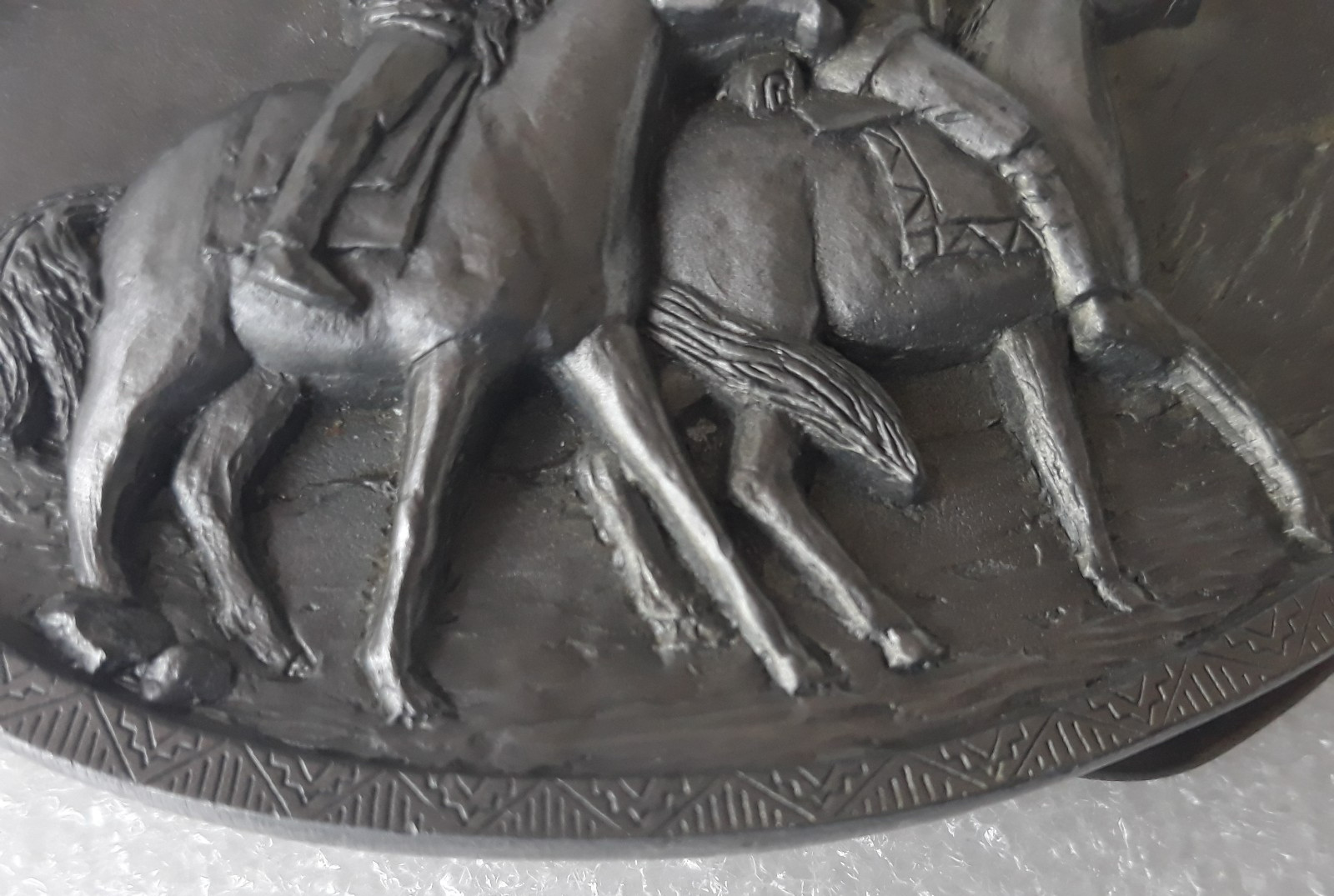 Buckles Of America MASTERPIECE COLLECTION BA-209 Native & Horse Belt Buckle