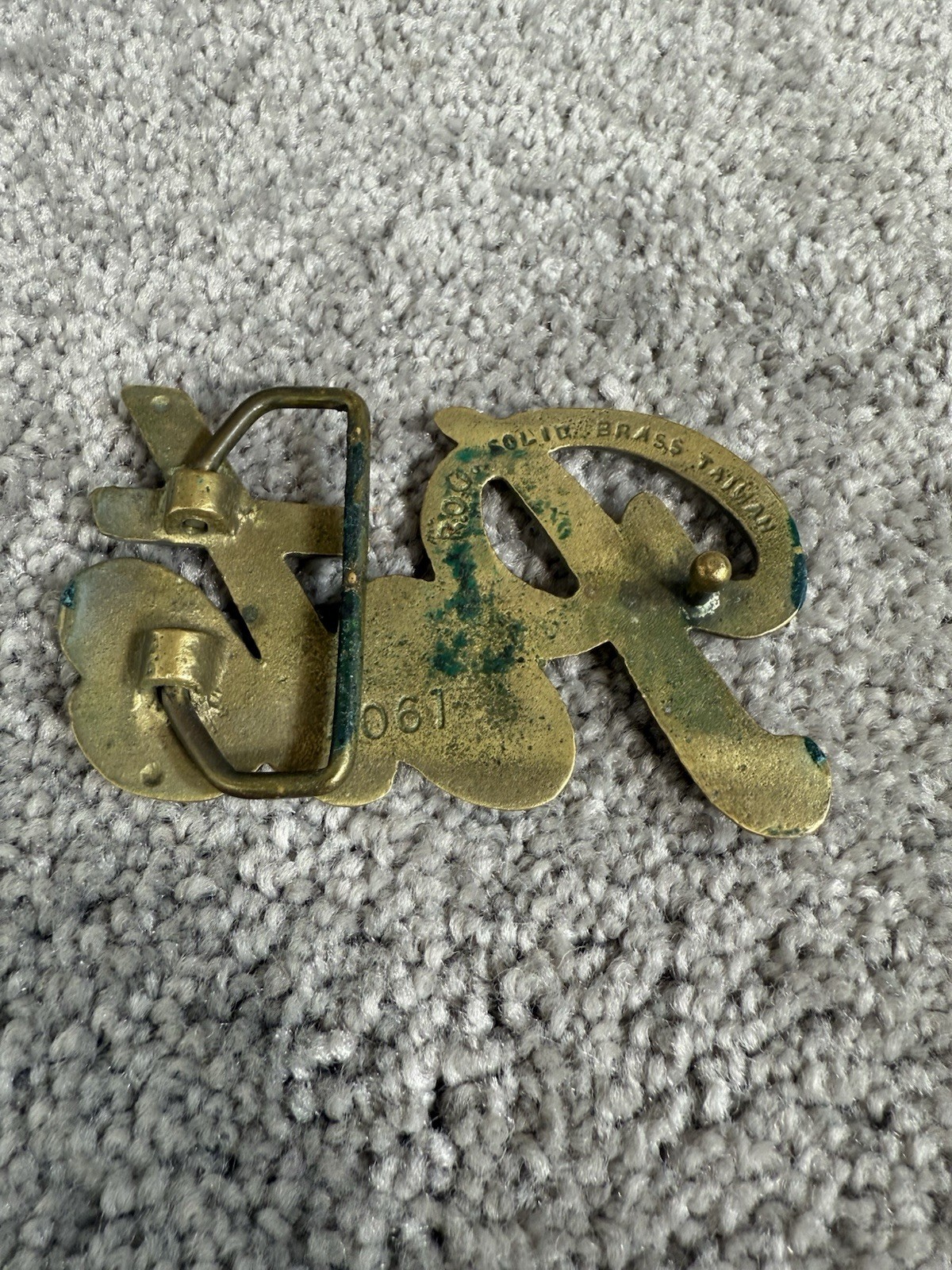 Pete 4061 Solid Brass Taiwan Belt Buckle Approx 3.375 In x 2 In for 1.75 Width