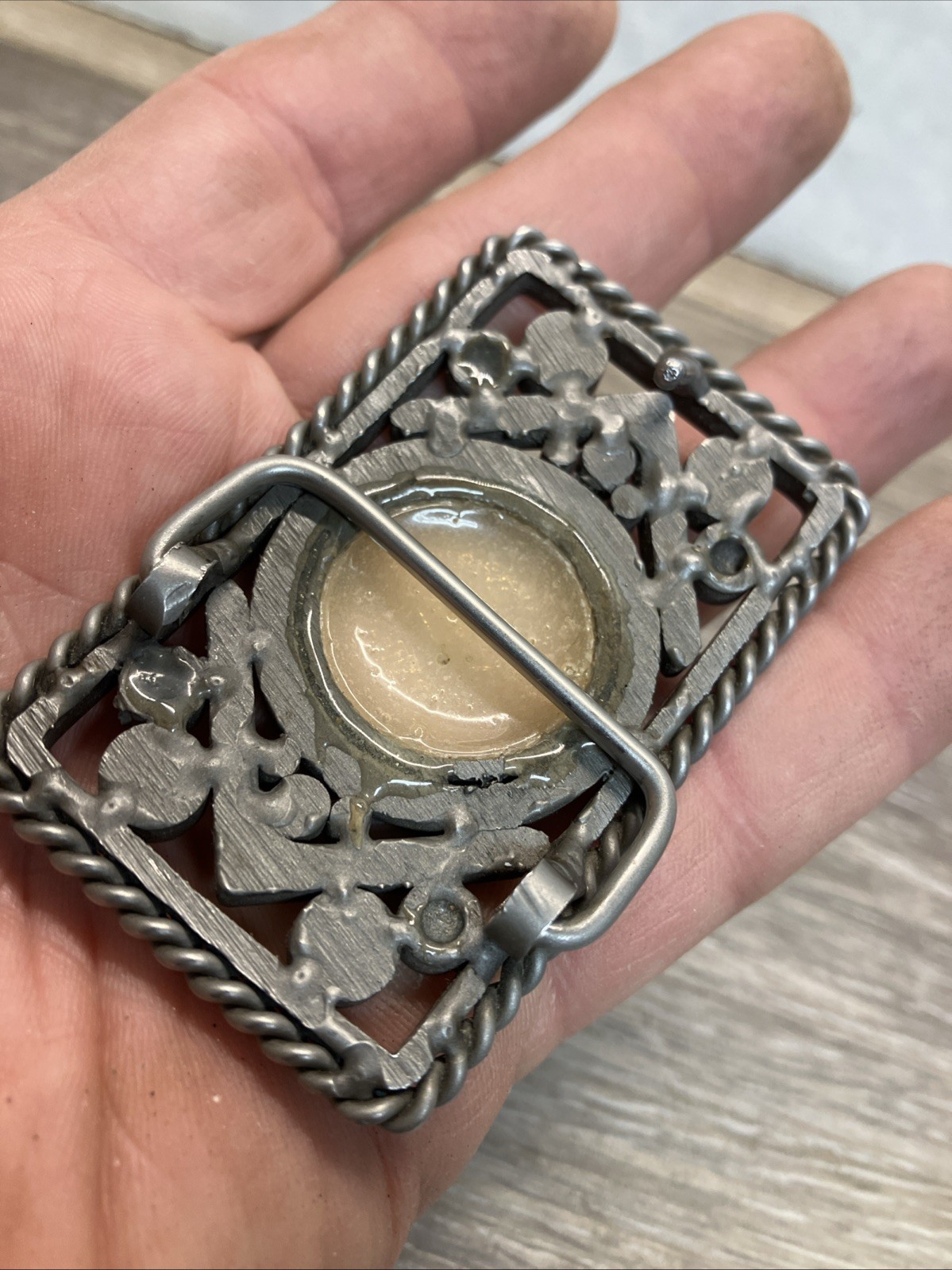 Mason Masonic Freemason Metal Belt Buckle Very Rare Variation