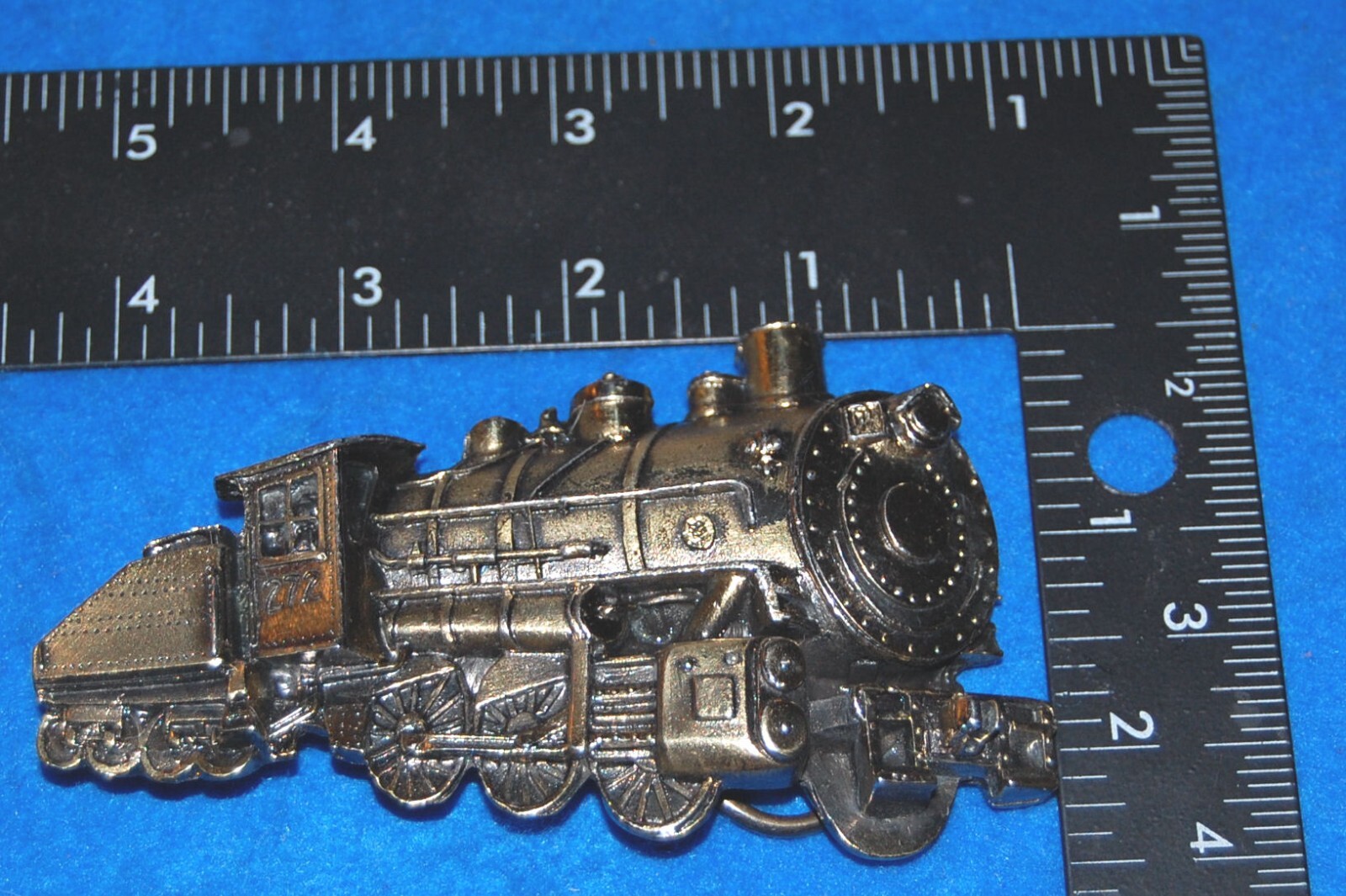 Train Locomotive Engine Belt Buckle (#272), Complete & Functional