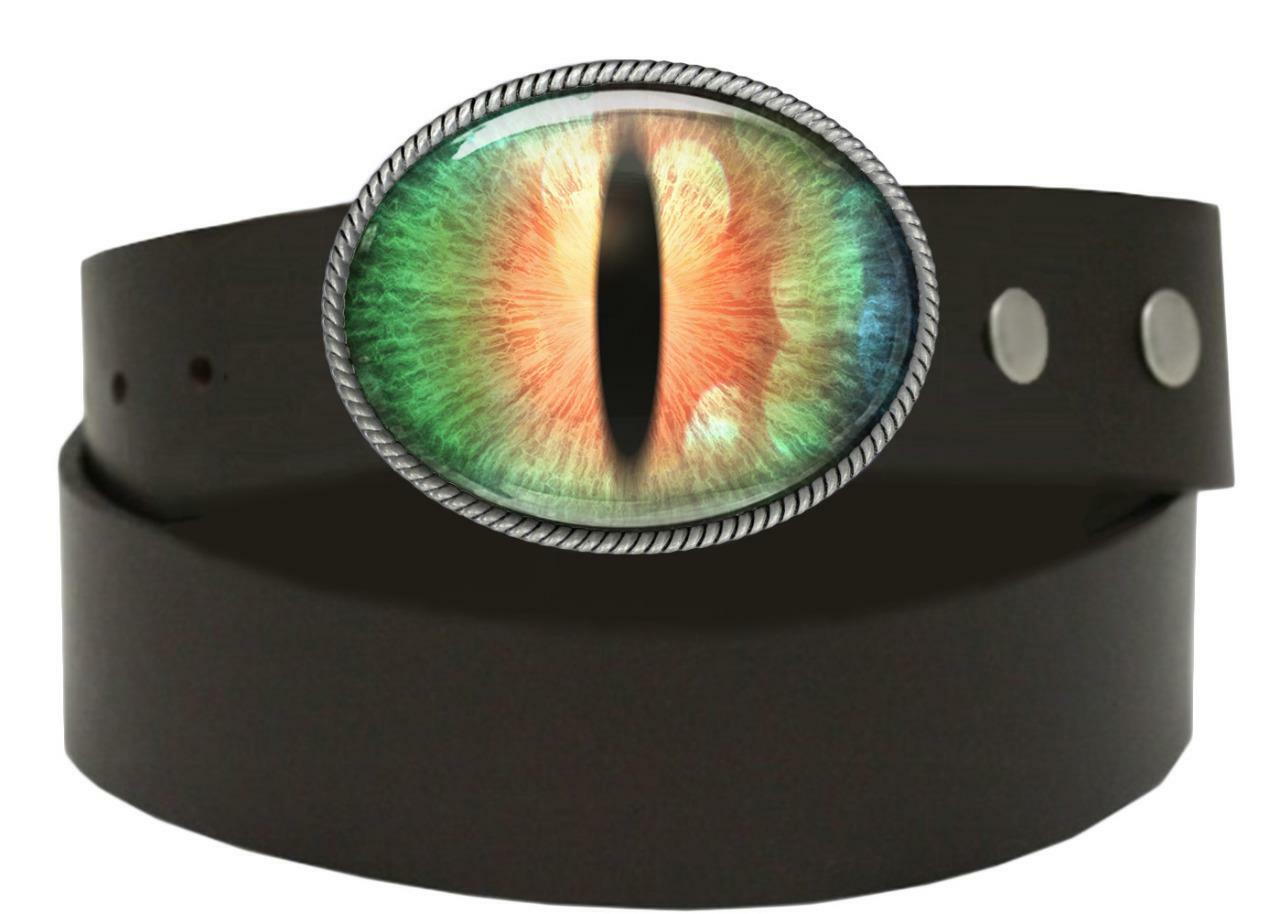 Cosplay Eye Belt Buckle – Sci-fi Fantasy Handmade Silver Buckle – 74-E
