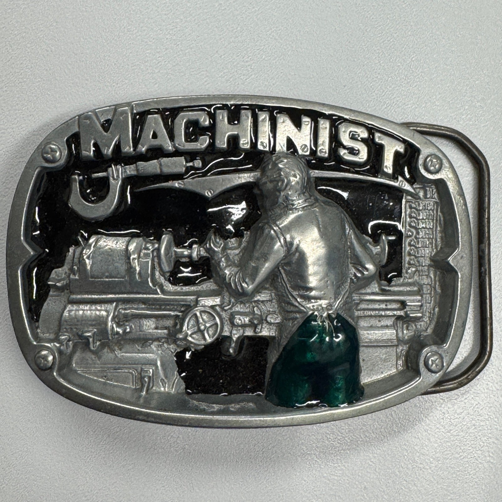 Machinist Belt Buckle Metal Working Lathe Machine Operator Gift Reissue