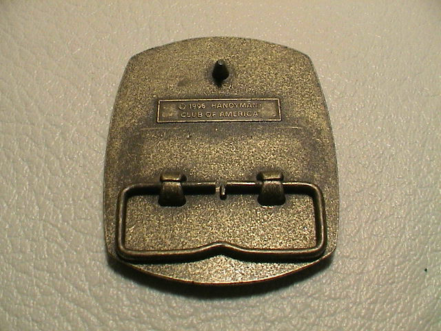 HANDYMAN CLUB OF AMERICA MEMBER TOOL SHOP HAMMER CARPENTER MENS BELT BUCKLE