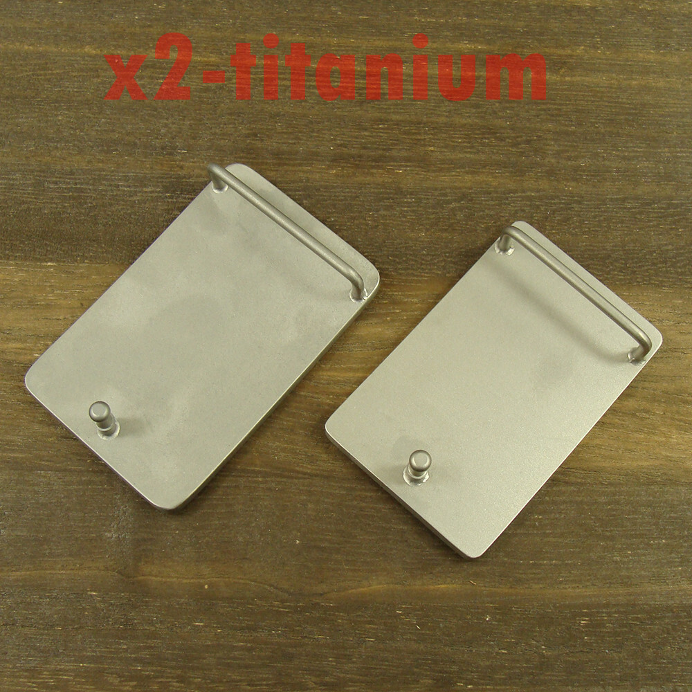 Titanium anti-allergy rectangle plate Belt Buckles for 1.5&Prime; or 1.3&Prime; belt XZ331