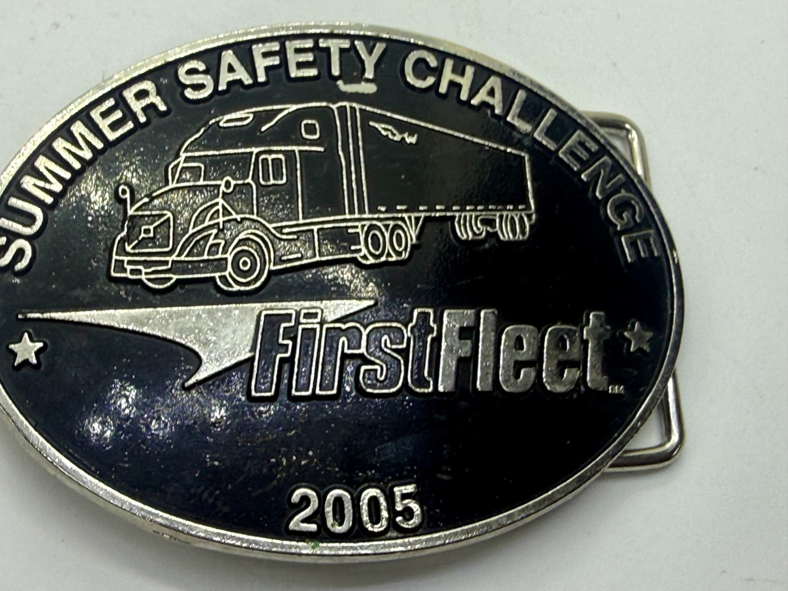 Summer Safety Challenge First Fleet 05 Driver Truckers Safety Award Belt Buckle