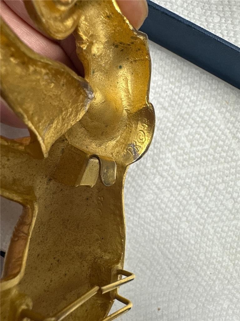 Vintage Golden Elephant Belt Buckle