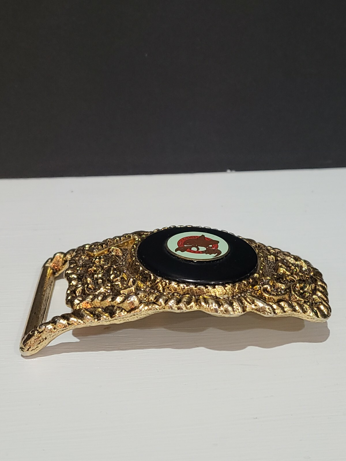 Vintage Loyal Order Of Moose Brass Belt Buckle P.A.P, HOWDY