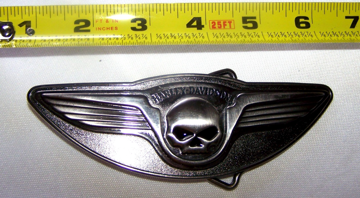 Harley-Davidson Winged Skull 5&Prime; Belt Buckle 97785-08V ©2007