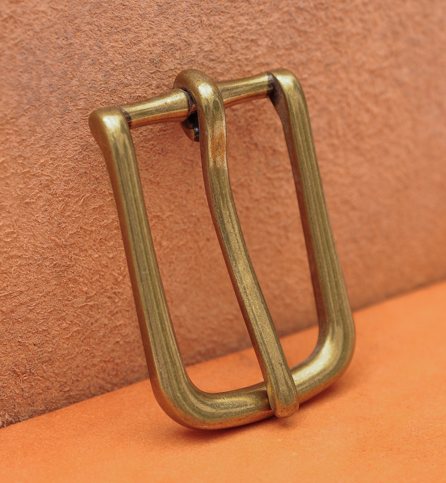 Antique Brass Long Big Heavy Single Pin Leather Belt Buckle fits 40mm Strap